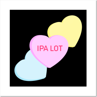 Conversation Hearts - IPA Lot - Valentines Day Posters and Art